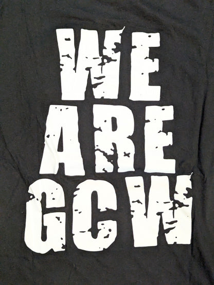GCW ロゴTシャツ⑦(ブラック×ホワイト×レッド)