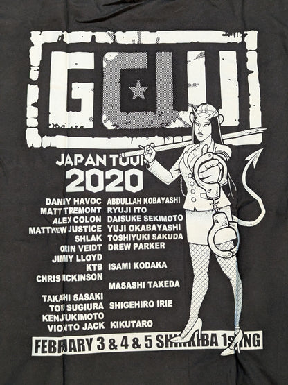 GCW「JAPAN TOUR 2020」イラストTシャツ(February 3-5)