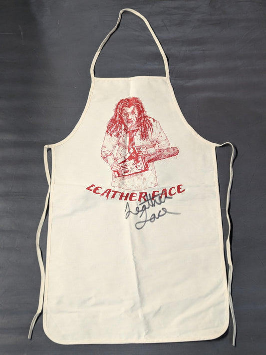 【hand signed autograph】 Leather Face Apron