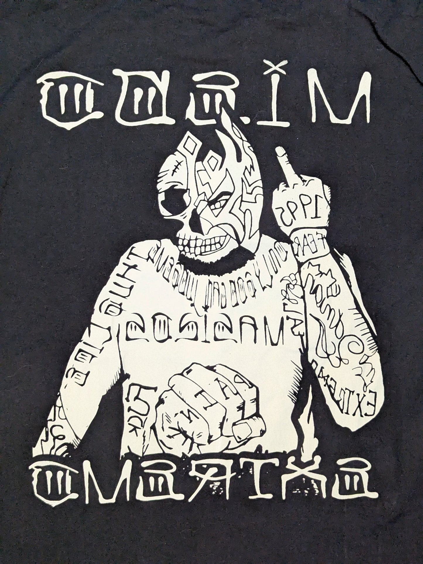 【直筆サイン入り】ミエド・エクストレモ イラストTシャツ(ブラック)