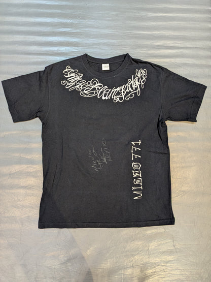 【直筆サイン入り】ミエド・エクストレモ イラストTシャツ(ブラック)