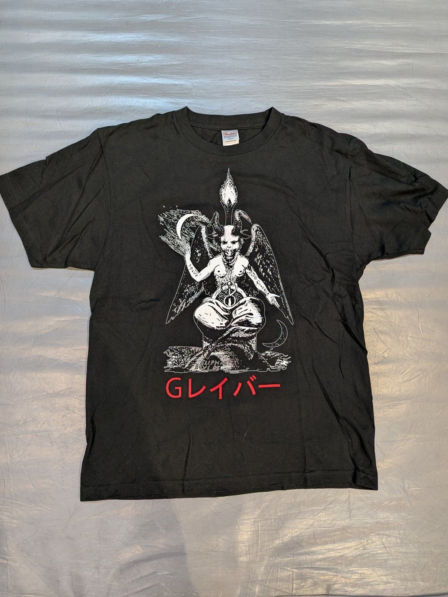 Gレイバー Tシャツ②(ブラック×レッド)