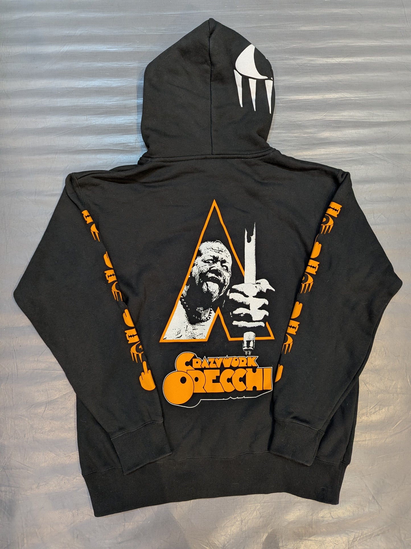 葛西純「CRAZYWORK ORECCHI」ジップパーカー(ブラック)