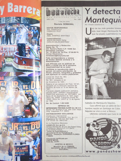 EL MUNDO DEL RING Boxylucha No.2981