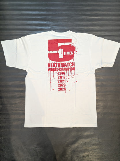 Violento Jack "DEATHMATCH LUCHADOR" Illustration T-Shirt (White)