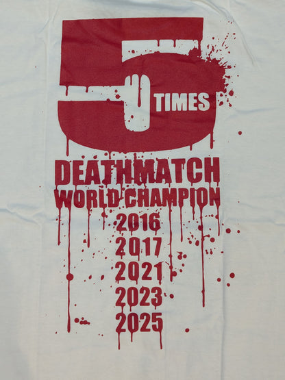 Violento Jack "DEATHMATCH LUCHADOR" Illustration T-Shirt (White)