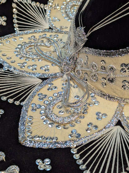 [Ultimo Dragon hand signed autograph] Sombrero (Black & Silver)