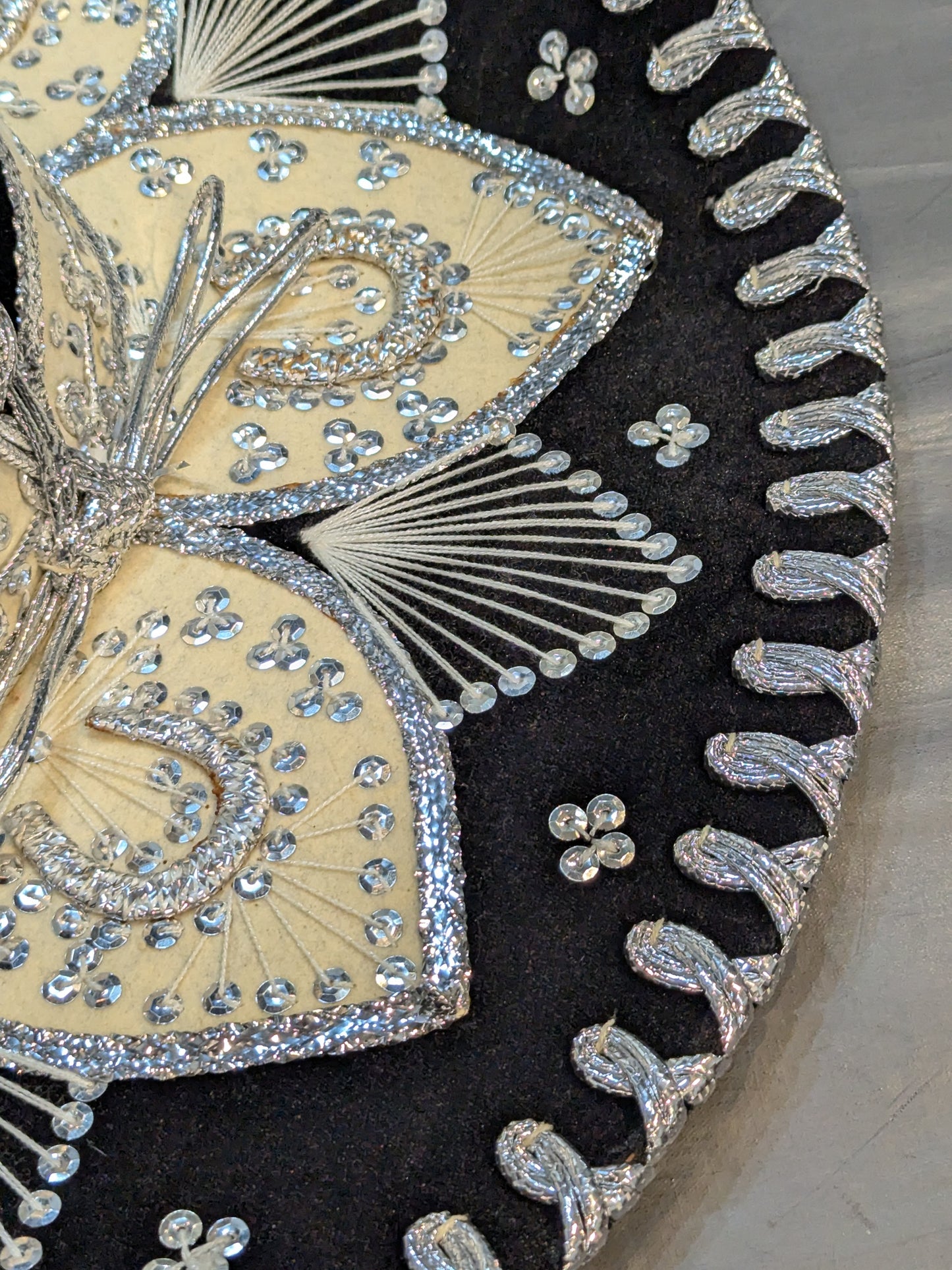 [Ultimo Dragon hand signed autograph] Sombrero (Black & Silver)
