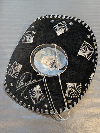 [Ultimo Dragon hand signed autograph] Sombrero (Black & Silver)