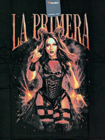 Stephanie Bakkel "LA PRIMERA" Picture T-Shirt (WWE (2020s) / Black)