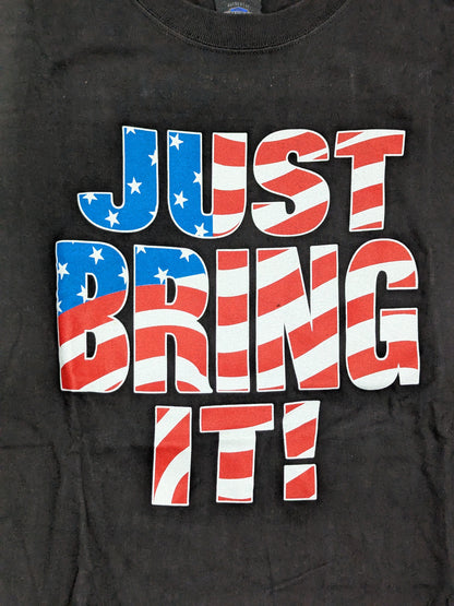 ザ・ロック「JUST BRING IT!」Tシャツ(WWF(2001) / ブラック)