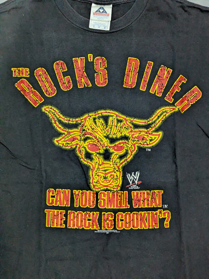 ザ・ロック「THE ROCK’S DINER」Tシャツ(WWE(2000s) / ブラック)