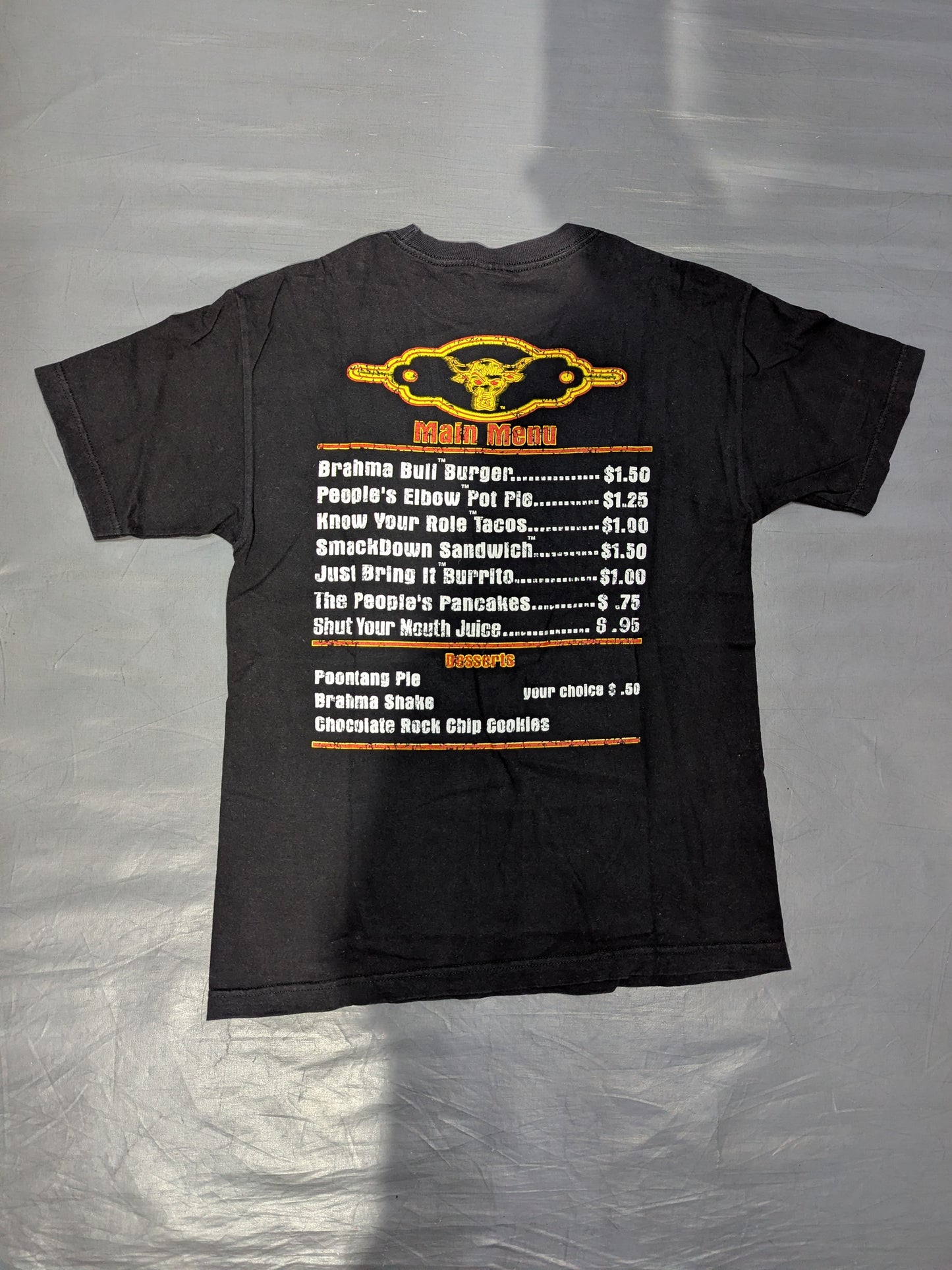 ザ・ロック「THE ROCK’S DINER」Tシャツ(WWE(2000s) / ブラック)