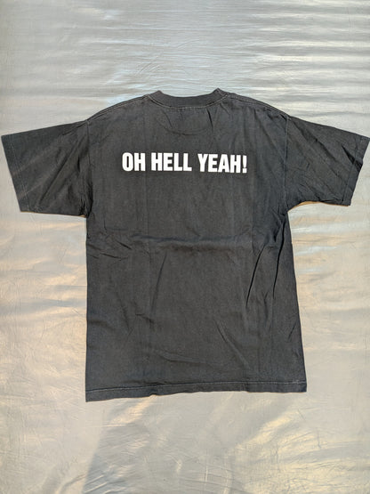 ストーンコールド・スティーブ・オースチン「I DID IT THE HARD WAY」Tシャツ(WWF(1998) / ブラック)