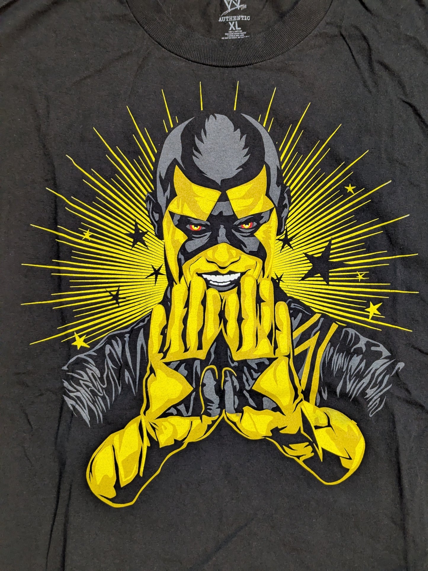 Stardust "FACE THE STRANGE" Illustration T-Shirt (WWE (2013) / Black)
