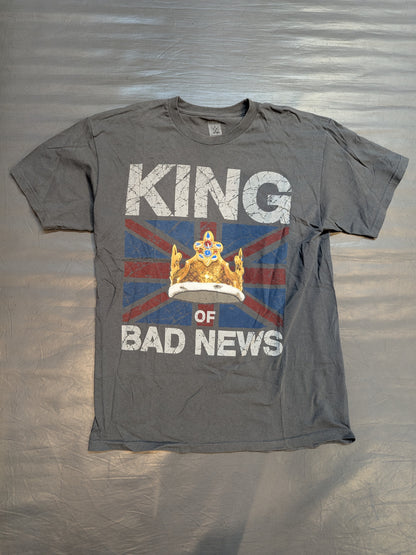 バッド・ニュース・バレット「KING OF BAD NEWS」Tシャツ(WWE(2010s) / グレー)