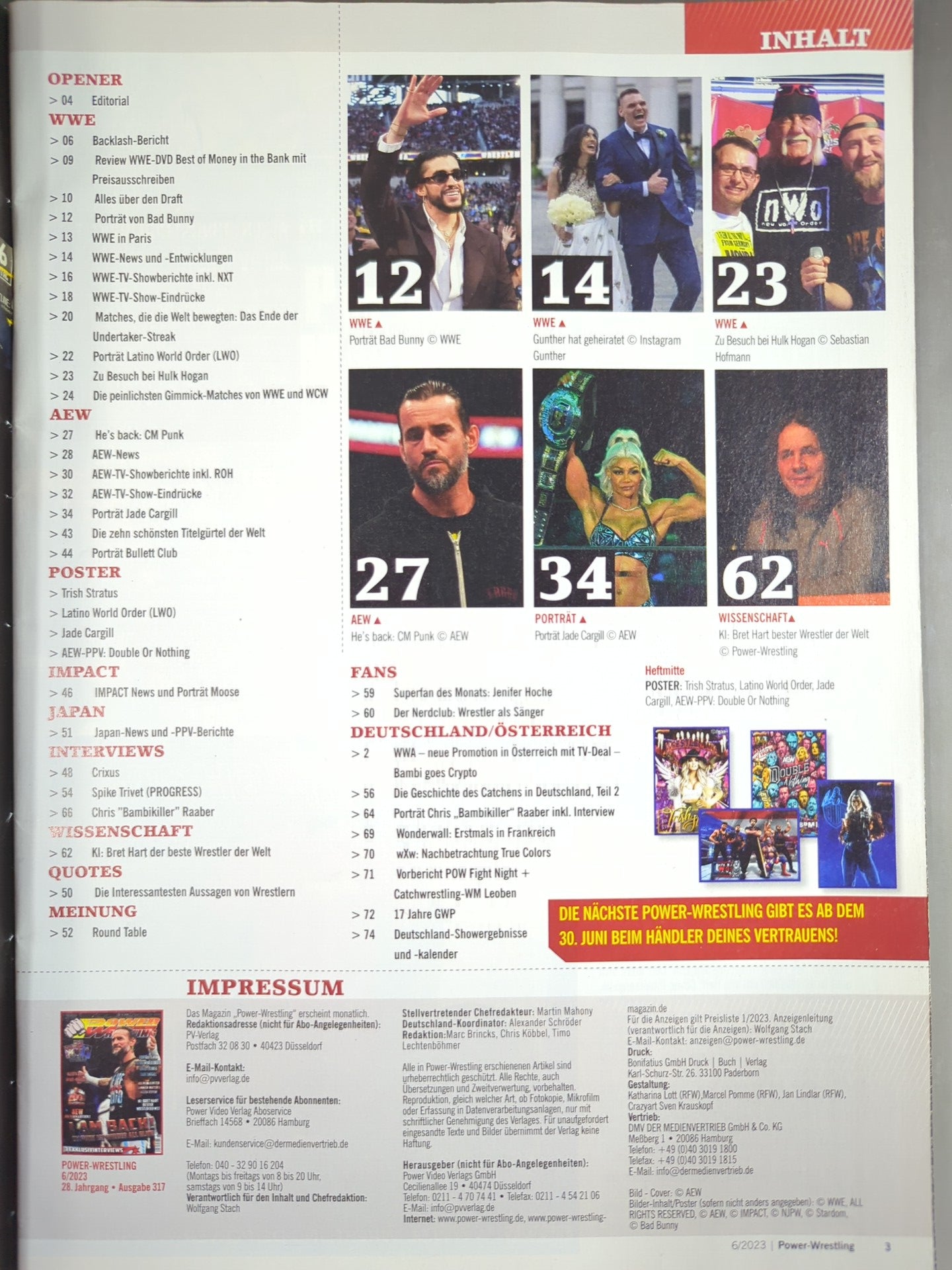 POWER WRESTLING 2023年6月号