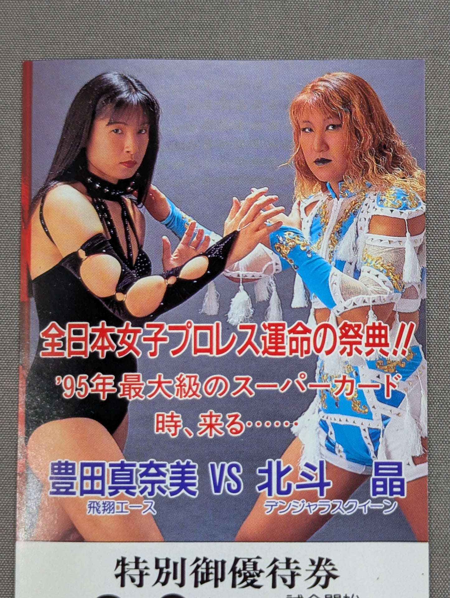 ★全日本女子プロレス運命の祭典!!★ 武道館女王列伝【DESTINY】特別御優待券