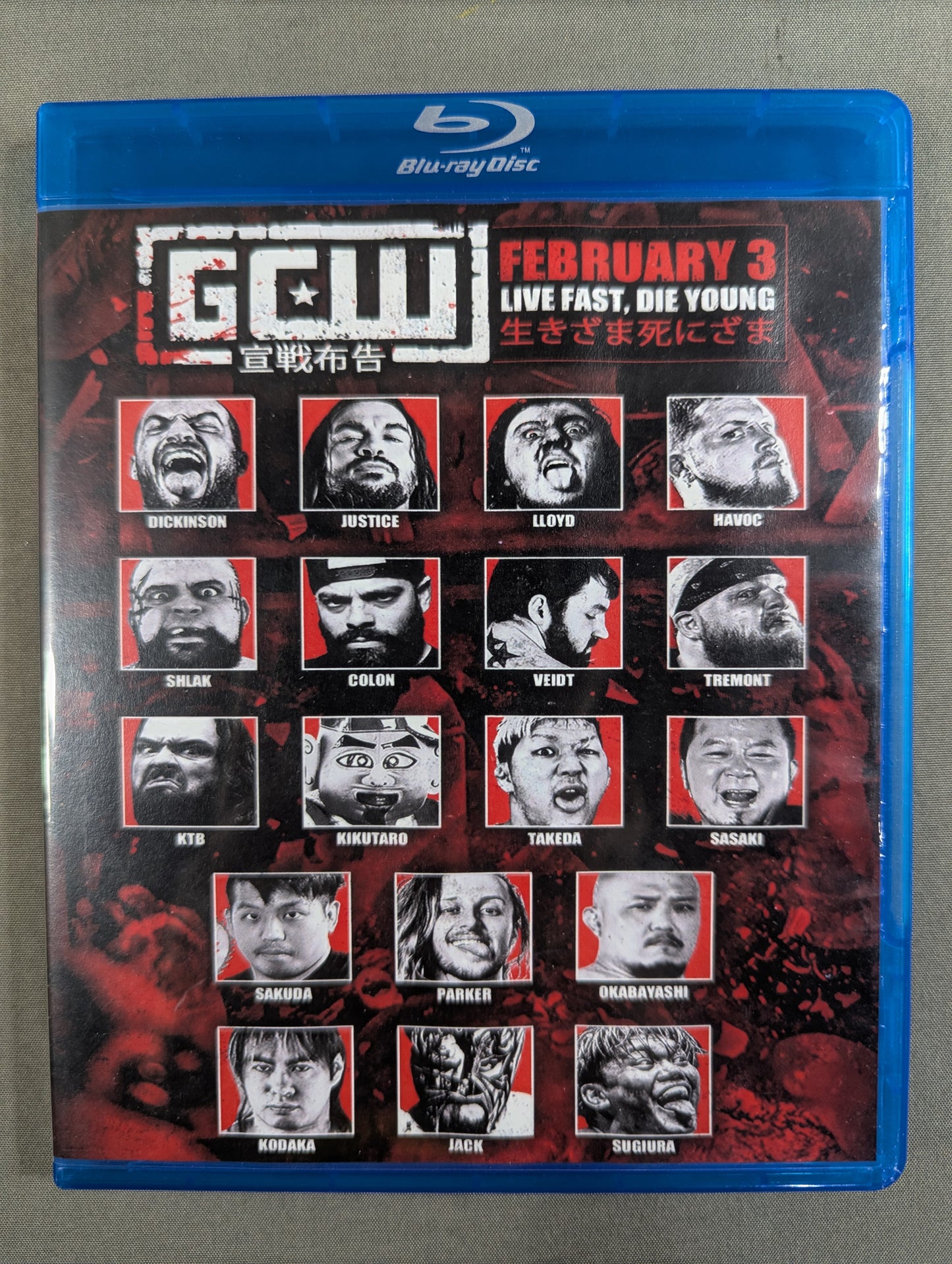 GCW LIVE FAST. DIE YOUNG