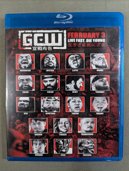 GCW LIVE FAST. DIE YOUNG
