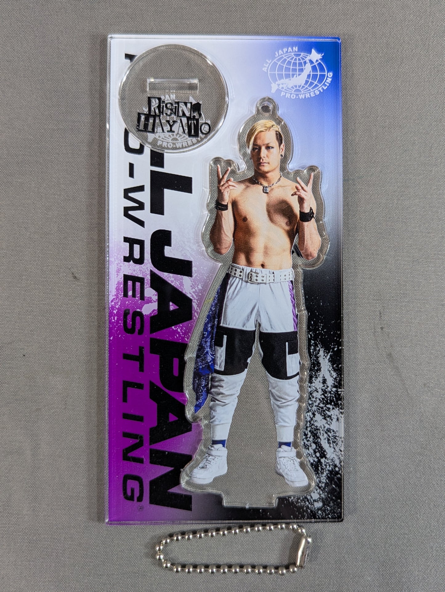 【直筆サイン入り】ライジングHAYATO アクリルスタンドキーホルダー