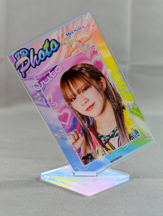 MEI SEIRA  STARDOM CARD PARTY Acrylic Stand ID PHOTO NEO GENESIS