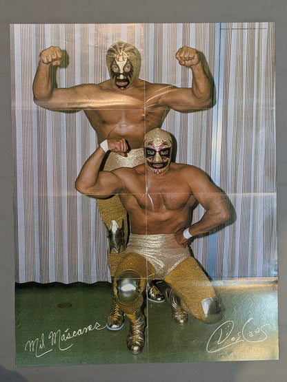Mil Mascaras & Dos Caras Magazine Supplement Poster