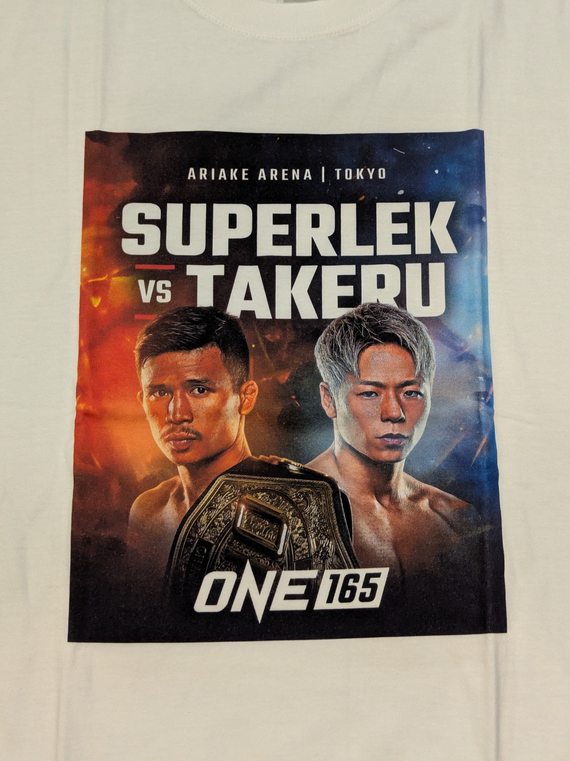 ONE165 武尊 スーパーレック直筆サイン MMAグローブ ポスター Tシャツ ONE165 武尊vsスーパーレック Tシャツ – 闘道館