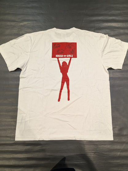 [4-hand signed autograph ] Krush Girls T-shirt
