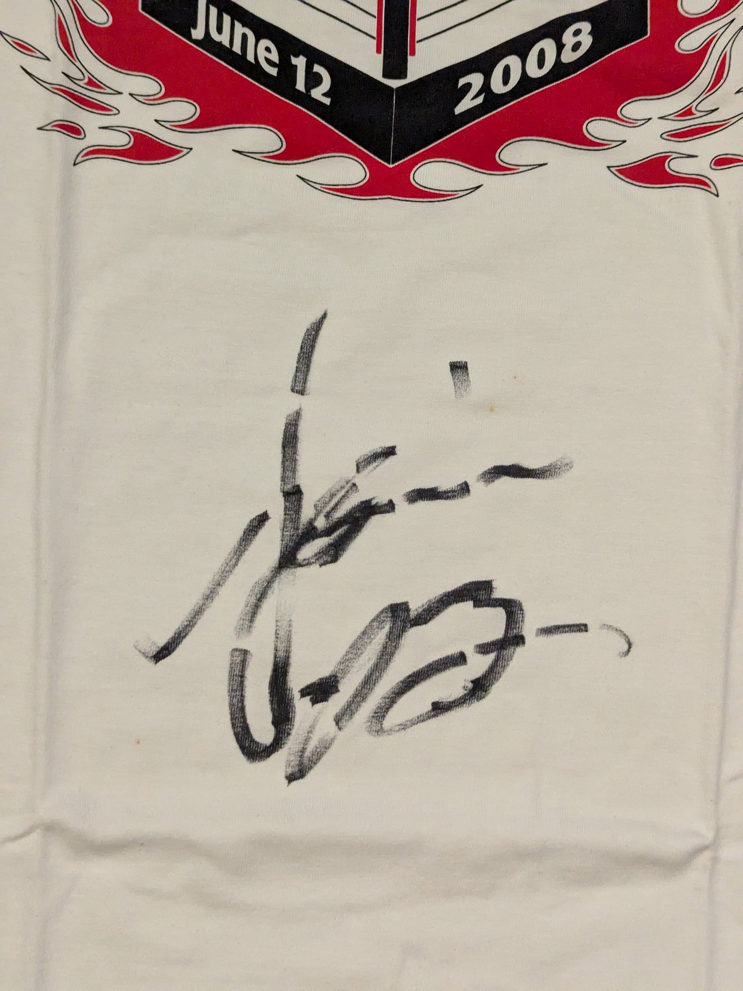 【hand signed autograph】 Hozumi Hasegawa WBC Bantamweight Title Match T-shirt