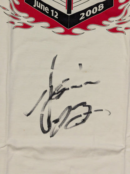 【hand signed autograph】 Hozumi Hasegawa WBC Bantamweight Title Match T-shirt