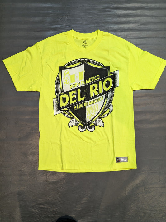アルベルト・デル・リオ「BORN IN MEXICO / MADE IN AMERICA」Tシャツ(WWE(2012) / ライトグリーン)