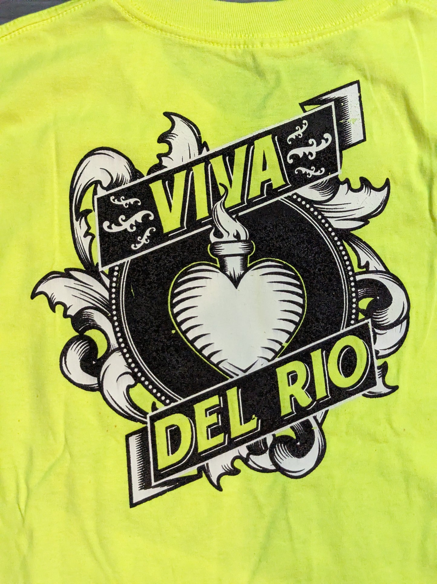 Alberto Del Rio "BORN IN MEXICO / MADE IN AMERICA" T-SHIRT (WWE (2012) / Light Green)