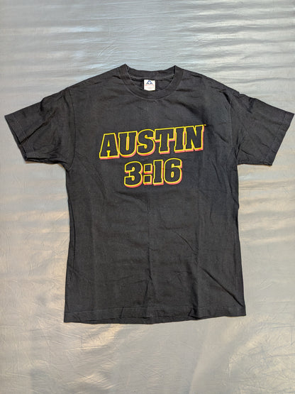 ストーンコールド・スティーブ・オースチン「3:16」Tシャツ(WWF(2000) / ブラック)