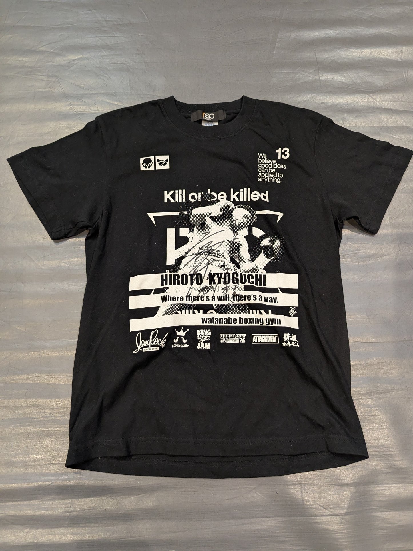【直筆サイン入り】京口紘人「Kill or be killed」Tシャツ