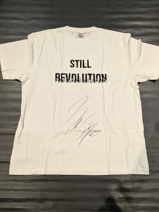 [Hikaru Sato  hand signed autograph ] Tenryu Project 'STILL REVOLUTION' T-shirt