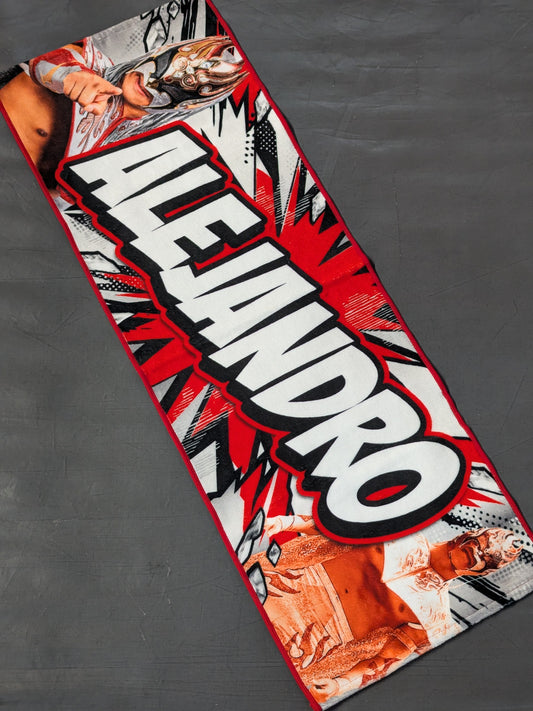 Alejandro fighters support towel