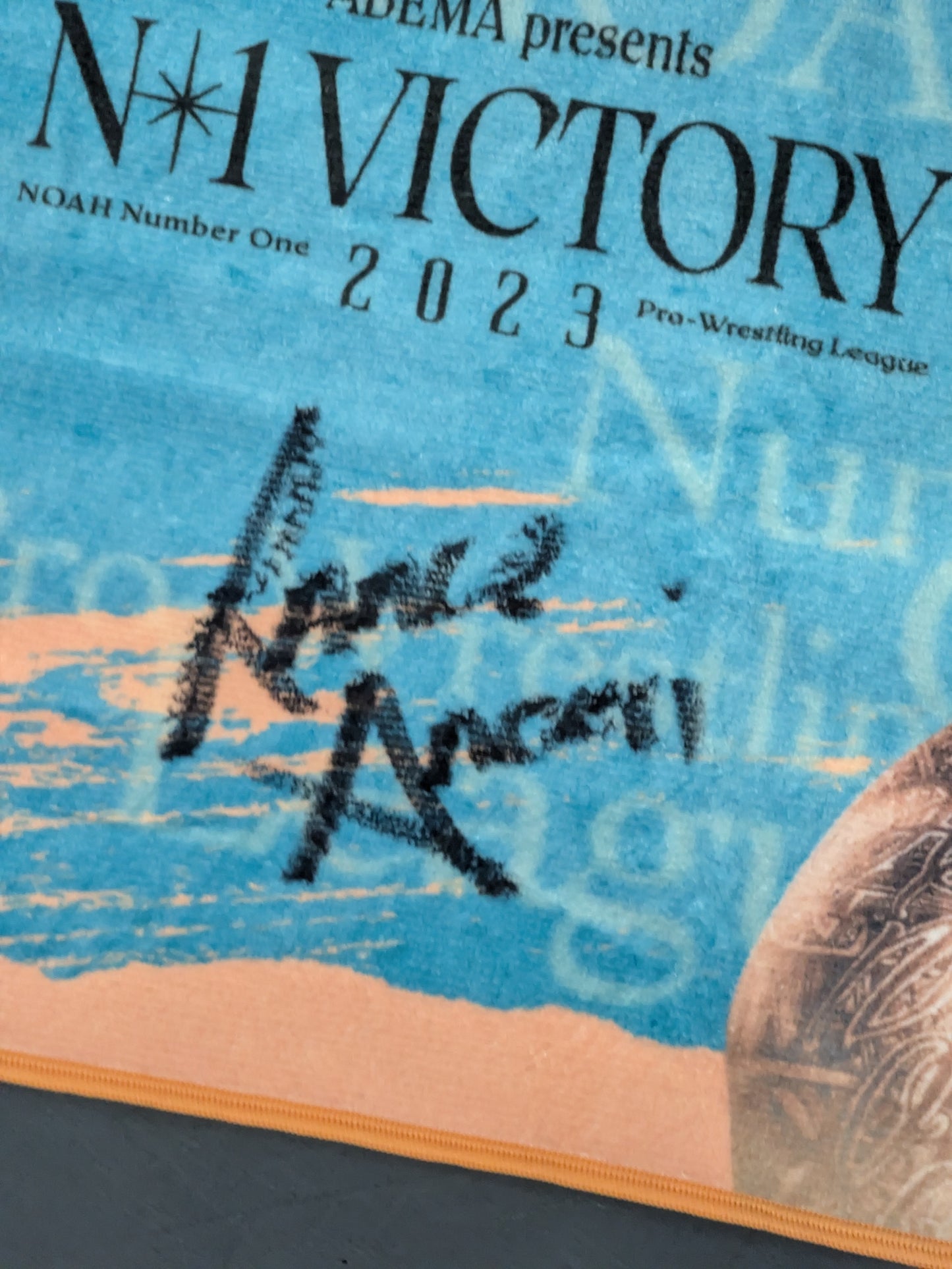 【直筆サイン入り】ランス・アノアイ N-1 VICTORY 2023 選手応援タオル
