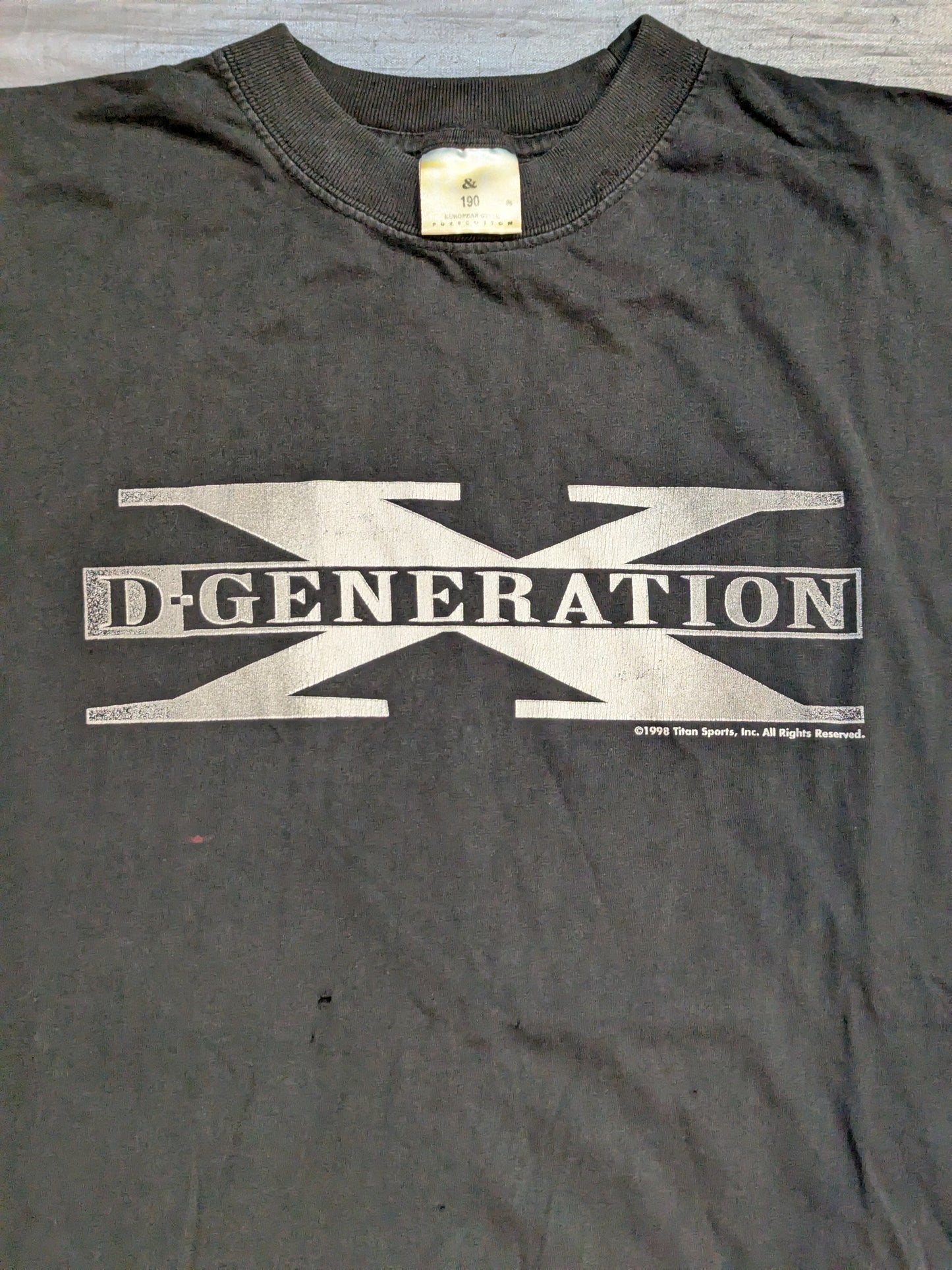 D-GENERATION X Tシャツ(WWF(1997) / ブラック)