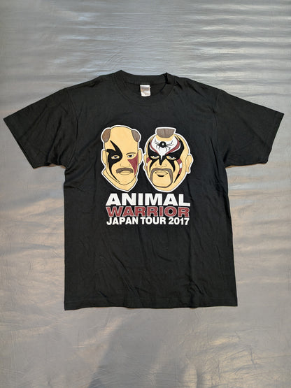【hand signed autograph】Animal Warrior "JAPAN TOUR 2017" T-shirt (Black)