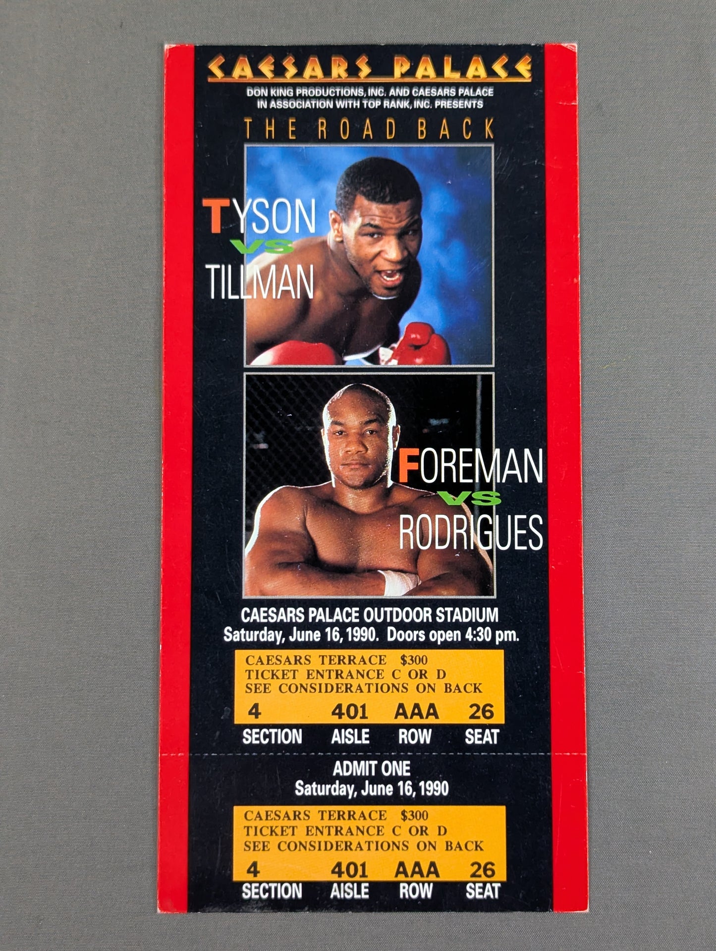 [Full Ticket] Mike Tyson vs. Henry Tillman