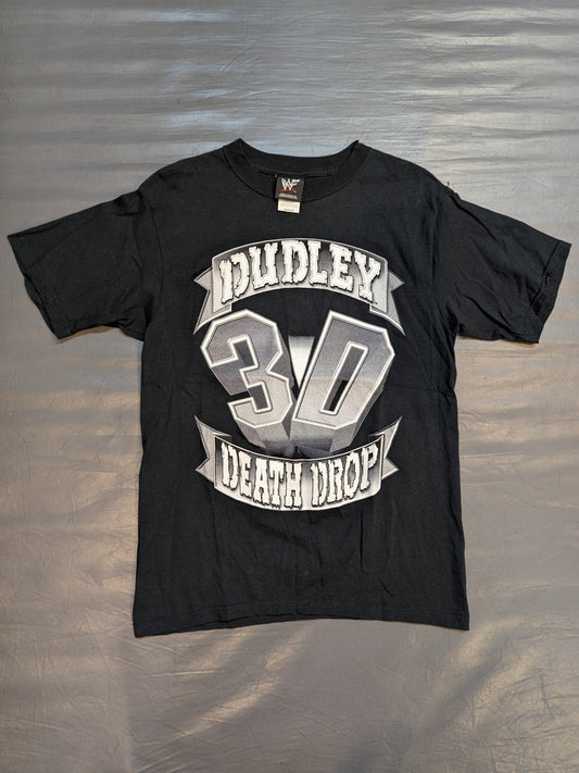 Dudley Boys '3D DEATH DROP' T-SHIRT (WWF (2000) / Black)