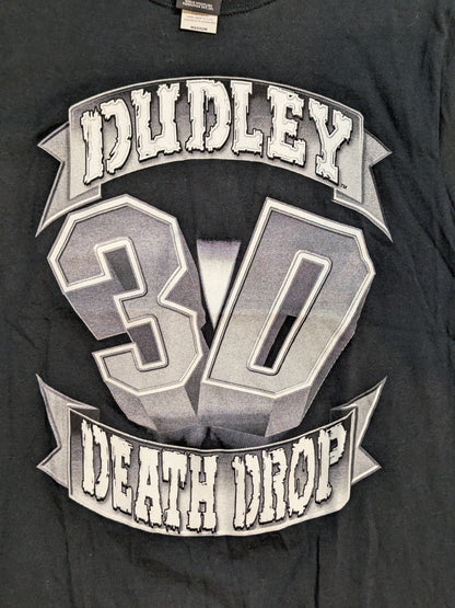 ダッドリー・ボーイズ「3D DEATH DROP」Tシャツ(WWF(2000) / ブラック)