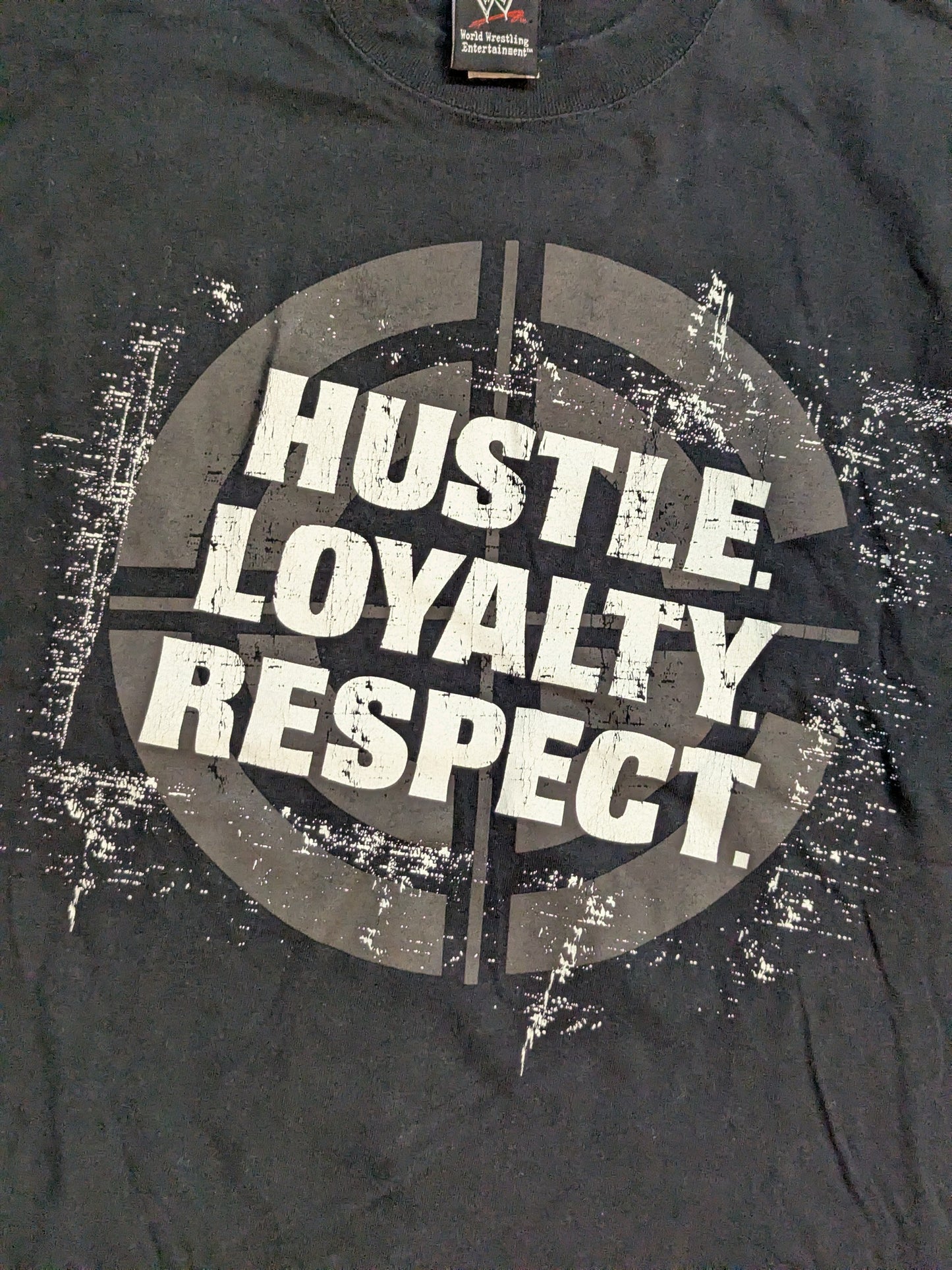 John Cena "HUSTLE ROYALTY RESPECT" T-shirt (WWE (2000s) / Black)