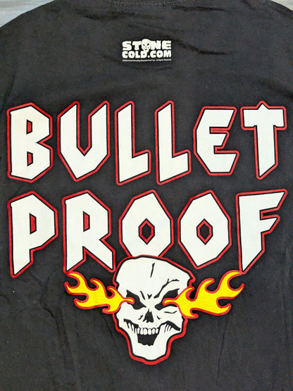 Stone Cold Steve Austin 'BULLET PROOF' T-shirt (WWE (2003) / Black)