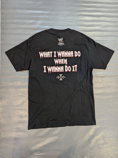 Triple H 'WHAT I WANNA DO WHEN I WANNA DO IT' T-shirt (WWE (2003) / Black)
