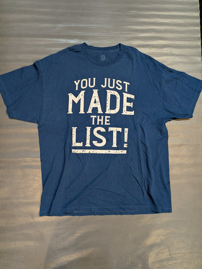 Chris Jericho: "YOU JUST MADE THE LIST!" T-shirt (WWE (2017) / Navy)