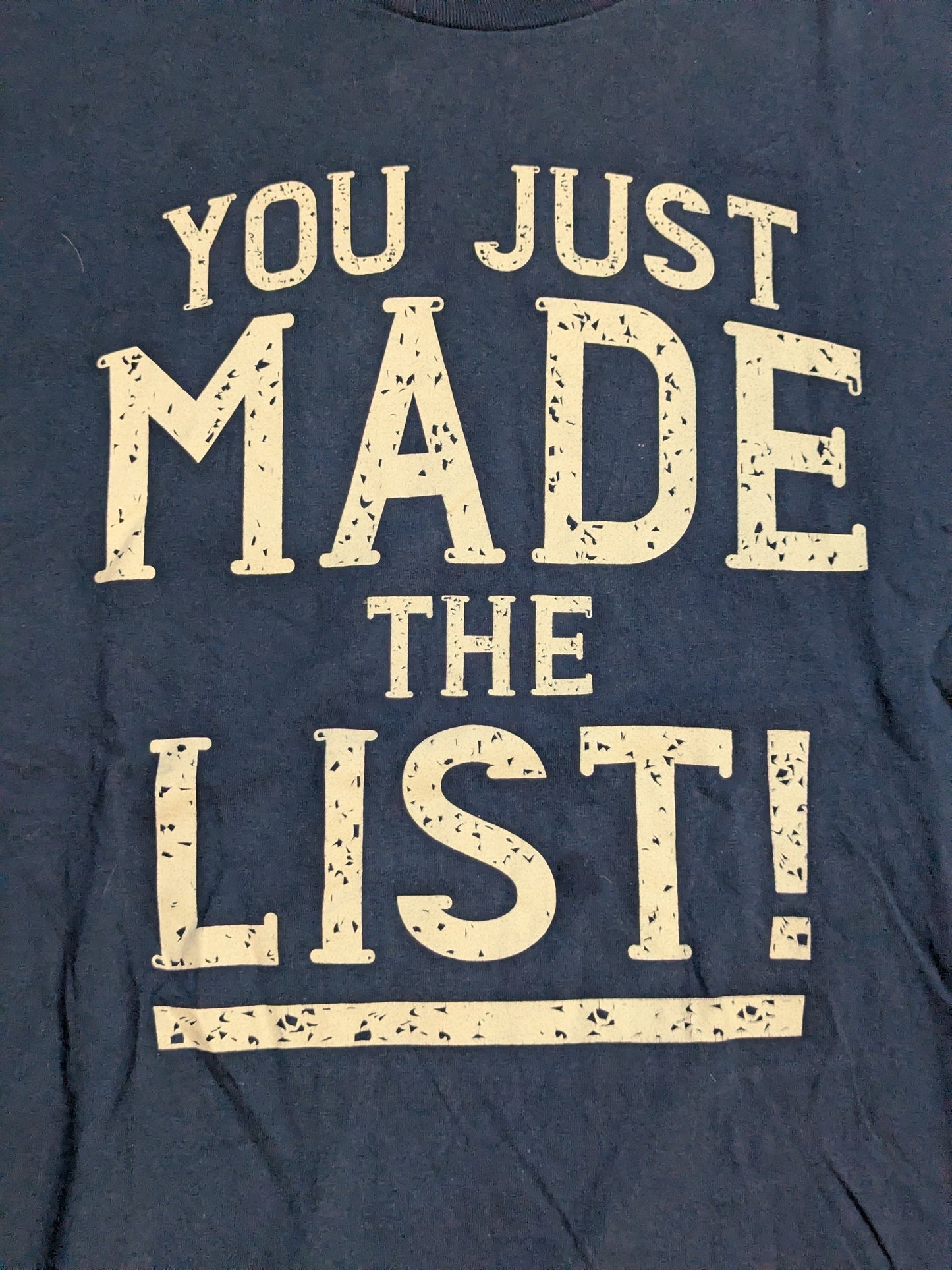 Chris Jericho: "YOU JUST MADE THE LIST!" T-shirt (WWE (2017) / Navy)