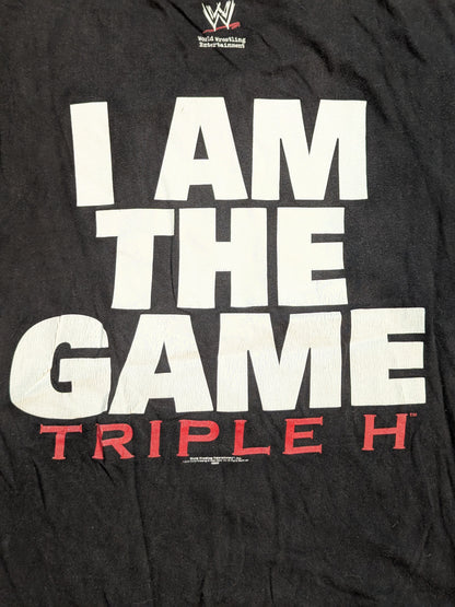 トリプルH「I AM THE GAME」Tシャツ(WWE(2002) / ブラック)