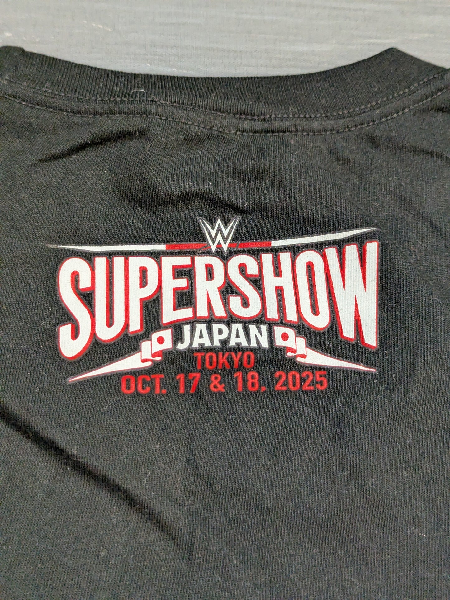 WWE Japan Show 2025 "SUPERSHOW JAPAN" T-shirt (WWE (2025) / Black)